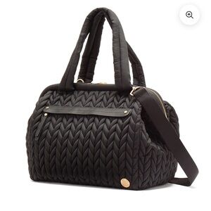 ✨NEW✨HAPP Paige Carryall Black Eloquent Quilted Baby Bag